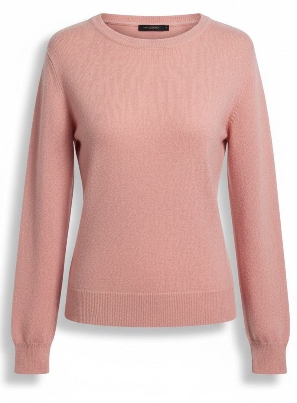 Bianco & Blu Made in Italy Cashmere Blend Sweater Luxury Cozy Soft Pink Rose M